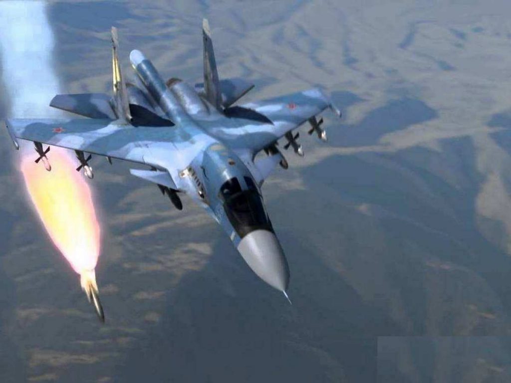 Су-34 наносит высокоточные удары с недосягаемой дистанции